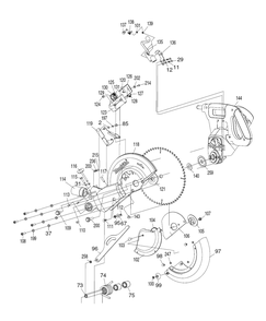Page 3 Diagram and Parts List for LS1018L  Makita Saw