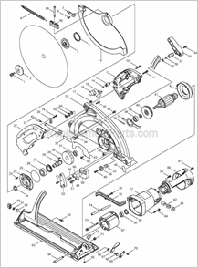 Part Location Diagram of 254229-2 Makita Key 5