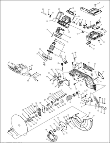 Diagram 1 Diagram and Parts List for LS1219LX  Makita Miter Saw