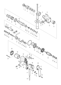 Part Location Diagram of 655030-2 Makita Plug Uk Type 16a4h/110v