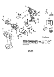 3/8-Inch Cordless Driver Drill Diagram and Parts List for 6233DWBE  Makita Drill