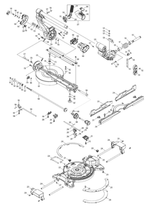 Fig-1 Diagram and Parts List for GSL02M1  Makita Miter Saw