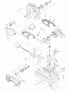 Part Location Diagram of 808N19-5 Makita Caution Label