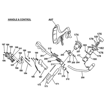 Page 9 Diagram and Parts List for BCM3300  Makita Trimmer
