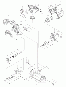 Part Location Diagram of 654207-6 Makita Receptacle, Uc3530a