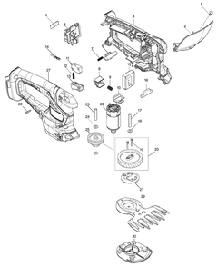 Fig-0 Diagram and Parts List for XMU05Z  Makita Edger