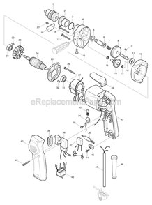 Part Location Diagram of 153489-2 Makita Grip 36, Ga5020