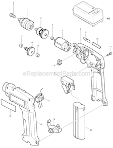 Part Location Diagram of 651343-9 Makita Switch