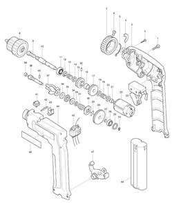 Part Location Diagram of 784203-1 Makita Phillips Bit No. 2