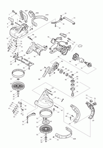 Page 1 Diagram and Parts List for BPB180F Type 1 Makita Saw