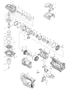 Part Location Diagram of 413439-2 Makita Speed Change Ring