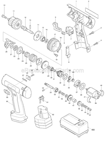 Part Location Diagram of 415014-0 Makita Lever