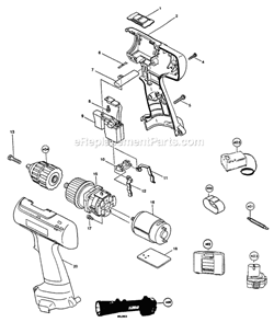 Page A Diagram and Parts List for 6226DWLE  Makita Cordless Drill