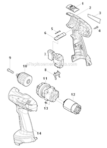 Part Location Diagram of 650672-7 Makita Switch Tg563fsb-2