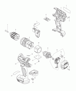 Part Location Diagram of 650753-7 Makita Switch