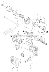 Part Location Diagram of 410102-8 Makita Key Holder