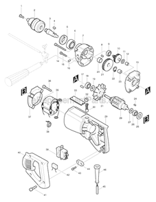 Part Location Diagram of 951151-1 Makita Spring Pin 5-12