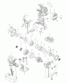 Part Location Diagram of 454422-0 Makita Protector Red