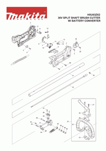 Part Location Diagram of 272268-0 Makita Lever, Ex2650lh