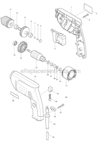 Part Location Diagram of 256251-5 Makita Pin 4