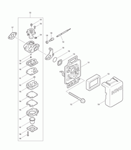 Page 2 Diagram and Parts List for HTR5600 Type 1 Makita Trimmer