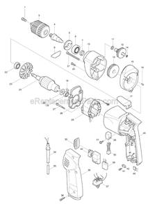 Part Location Diagram of 154960-9 Makita Handle Cover