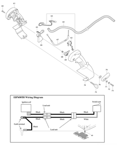 Diagram 2 Diagram and Parts List for EB7650TH  Makita Leaf Blower / Vacuum