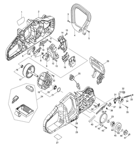 Page 3 Diagram and Parts List for XCU04PT  Makita Saw