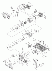 Part Location Diagram of 144868-5 Makita Blade Case Cpl., Xps01