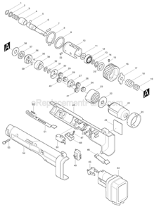 Part Location Diagram of 267085-1 Makita Flat Washer