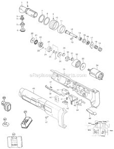 Page A Diagram and Parts List for 6706DWA  Makita Cordless Drill