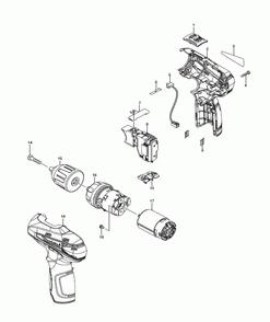 Page 1 Diagram and Parts List for FD02ZW  Makita Drill