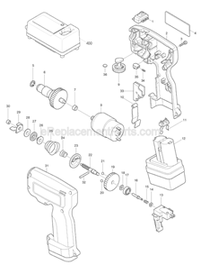 Part Location Diagram of 344058-2 Makita Plate