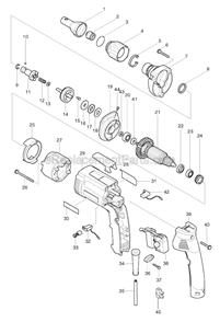 Page A Diagram and Parts List for 6825TP  Makita Electric Drill