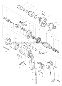 Part Location Diagram of 442136-3 Makita Gasket