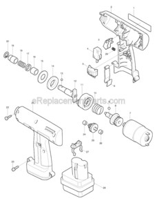 Page A Diagram and Parts List for 6901D  Makita Impact Driver