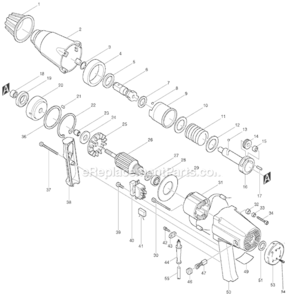 Part Location Diagram of 256040-8 Makita Pin 5