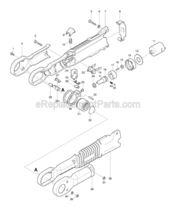 Part Location Diagram of 267025-9 Makita Flat Washer 15