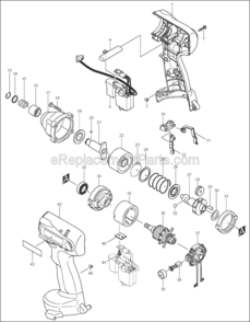 Page A Diagram and Parts List for 6932FDWDE  Makita Impact Driver