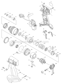Part Location Diagram of 262117-9 Makita Urethane Ring 3