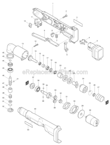 Part Location Diagram of 267053-4 Makita Flat Washer 12