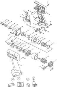 Part Location Diagram of 193156-7 Makita 9.6v Ni-mh 2.6ah Power Tool Ba