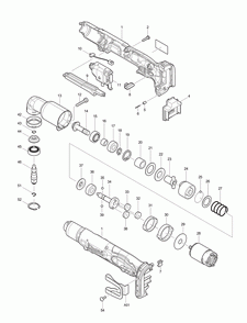 Page 1 Diagram and Parts List for BTL063Z Type 3 Makita Drill