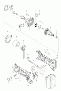 Part Location Diagram of 346795-4 Makita Shoe Support, Xoc01