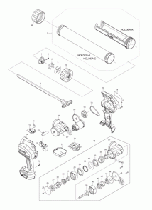 Page 1 Diagram and Parts List for XGC01M1C  Makita Heat Gun