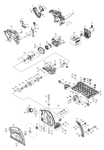 Fig-0 Diagram and Parts List for GPS01Z  Makita Circular Saw