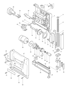 Page 1 Diagram and Parts List for T221DW  Makita Nailer