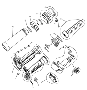 Part Location Diagram of GM00001466 Makita DIFFUSING CAP, DML807