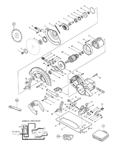 Page 1 Diagram and Parts List for 5007NHK  Makita Saw