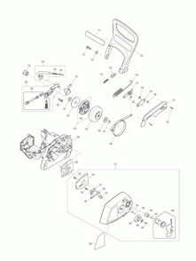 Page 4 Diagram and Parts List for EA3201S40B Type 1 Makita Saw